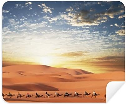 Синьото Небе Пътуване Пътят на Коприната Камила в Пустинята Плат За Почистване на Екрана за Пречистване на 2 елемента Замшевой Тъкан
