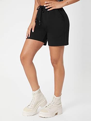Спортни къси панталони STADIG за жени с завязками на талията (Цвят: Черен, Размер: Голям)