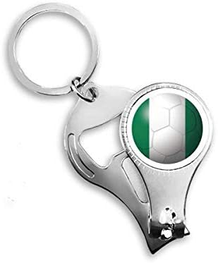Нигерийският Национален Флаг Футбол Клещи за нокти Халка Ключодържател Отварачка За Бутилки Машина За Рязане