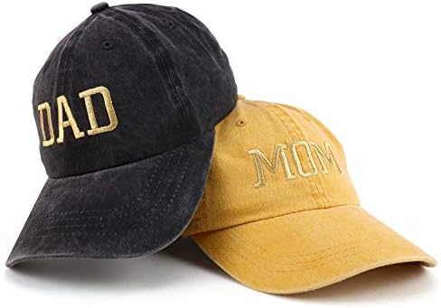 Моден Магазин за дрехи Capital Златна Нишка За мама и татко, Оцветен от Пигмента, Комплект шапки за еднократна употреба