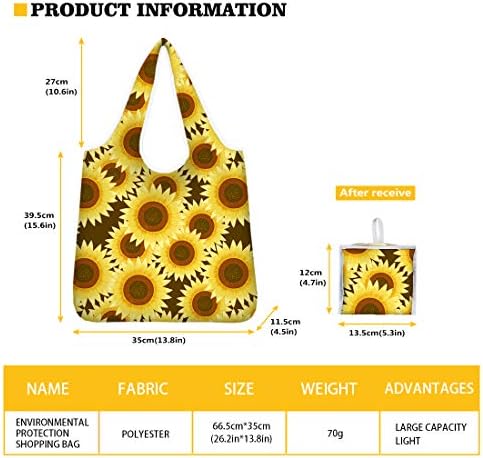 Чанти за пазаруване JEOCODY за Многократна употреба Миещи Чанти за Пазаруване Екологично Чисти Сгъваеми Леки Здрави за