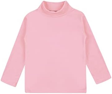 YONGHS / Основни Тениски с високо воротом и дълги ръкави за момичета и Момчета, Есен-Зима Топъл Пуловер, Приятна Върховете