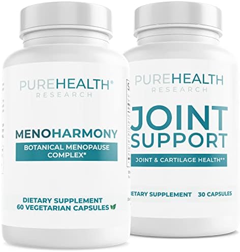 PUREHEALTH RESEARCH MenoHarmony Supplement & Joint Support Пакет - Добавка за женската хормонална хармония и здраве на