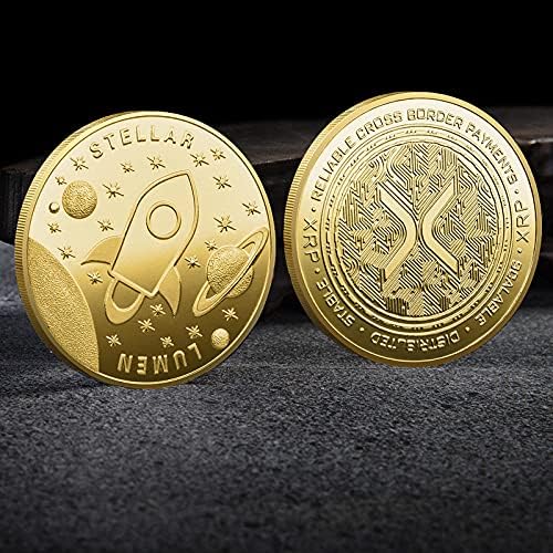 Възпоменателна Монета, Позлатена Сребърна Цифров Виртуална Монета XRP Монета Криптовалюта 2021 са подбрани Монета Ограничена серия с Защитен Калъф