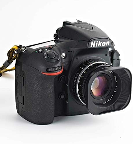 Haoge LH-E52T Квадратна метална сенник за обектив обектив 52 мм с навинчивающейся капачка за обектив Canon, Nikon, Sony
