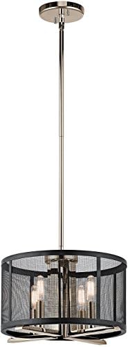 Окачен лампа Kichler 43713PN с четири Лампи/Определяне на Половината Вълни