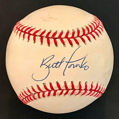 БРЕТ TOMKO (Червено) подписа бейзболни топки от Националната лига (Коулман) (ТУ) - Бейзболни топки с автографи