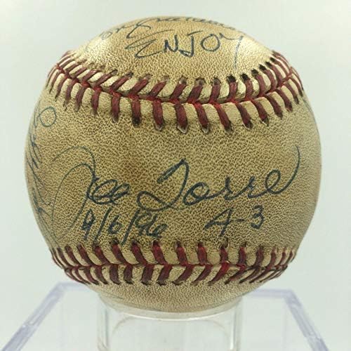 1996 Отбор Ню Йорк Янкис Подписа Използвани бейзболни топки на Дерек Джетера Мариано Ривера JSA - MLB С Автограф Използвани
