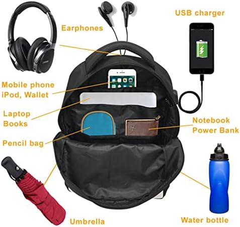 Gengx Раница Mbappe за момчета, Училищна чанта ПСЖ с интерфейс за слушалки, Всекидневни Раница, Платно Раница за училище,