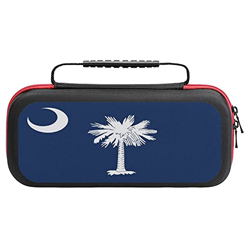 Флаг на щата Южна Каролина, САЩ, Калъф за Съхранение на Игрова конзола Switch и Аксесоари, Пътна Чанта За Носене, Чанта