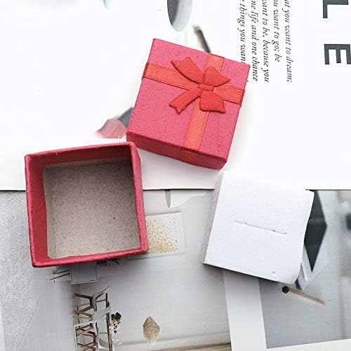 Markeny 32 Бр Подарък Кутия Комплект Пръстени за Пръстени и Обеци, Бижута Годишнини, Сватби, Рождени Дни, 4 цвята