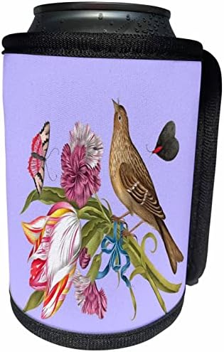 3. Птичка-розочка с Карамфил-тюльпаном и пеперуди - Опаковки за бутилки-хладилника (cc_356794_1)