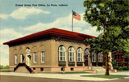 Пощенската служба на Съединените Щати на Ла Порт, Индиана В Оригиналната Антични пощенска Картичка