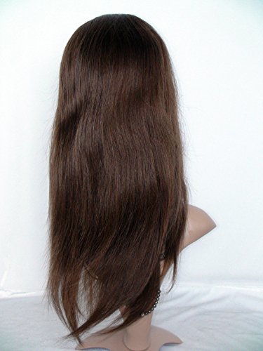 Висок клас предна завързана перука от малайзийски естествена човешка коса Remy естествен директно цвят 4