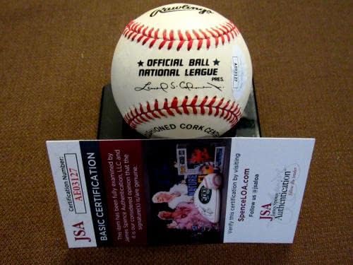 Еди Матюс 521 Hr Braves Hof 500 Подписан Клуб Auto Vtg Onl Baseball База Jsa - Бейзболни топки с автографи