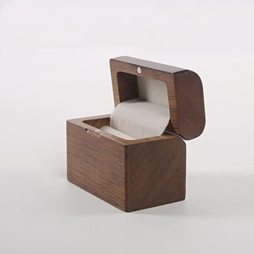 Дървена Кутия за пръстени Zerodeko, Калъф за Годежни Пръстени, Кутия за подаръци за спомен в Селски стил, Контейнер за