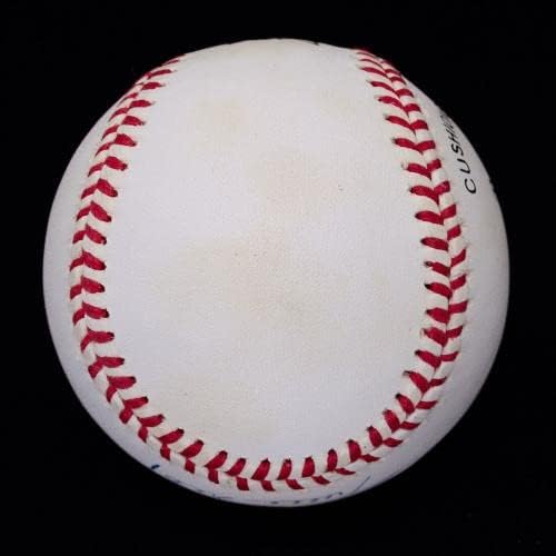 Добър Уили Мейс С Автограф ONL Baseball JSA LOA Класиран 8 - Бейзболни топки с Автографи