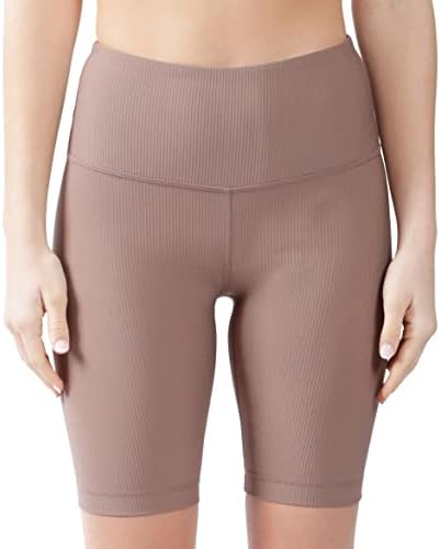 Къси панталони за Йога, Power Flex с висока Талия 90 градуса От Reflex - Байкерские Шорти с Контрол на корема за Жени