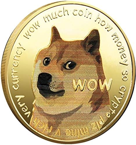 1 унция Златни Възпоменателни монети Dogecoin Криптовалюта Dogecoin 2021 са подбрани Монета Ограничена серия с Защитно