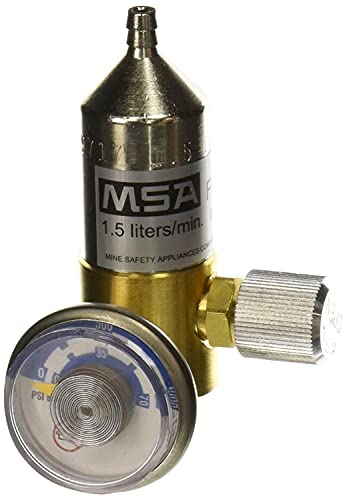 Калибровочный регулатор фиксиран дебит модел RP MSA 467896 за габарит на газови бутилки тип RP, се използва с уреди за изпомпване, точен, икономичен, лесен за употреба