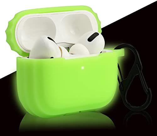 Подмяна на зелен Защитен своята практика за Apple Airpods Pro 2 Airpod Pro2 2022 Нов Калъф за слушалки, Силиконова кожа Свети в тъмното - LEFXMOPHY