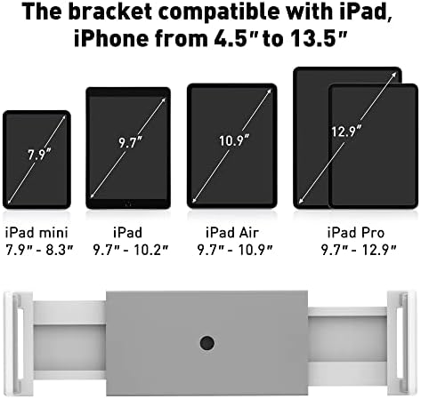 Сверхпрочный алуминиева стойка за iPad AboveTEK е Подходящ за таблет 4,5-13,5 (само на притежателя), съвместима със стойка