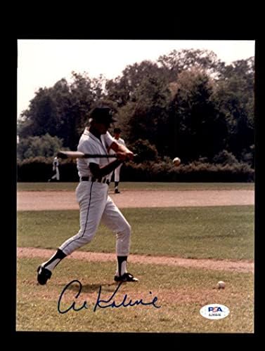 Al Kaline PSA ДНК С Автограф 8x10 Снимка Тигри С Автограф на 6 - Снимки на MLB С автограф