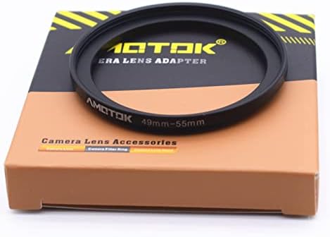 Рискът се увеличава пръстен от обектива на камерата 49 мм до 77 mm съвместим с всички обективи на камери 49 мм до филтри камери 77 mm UV, ND, CPL и блендой обектив 77 мм, изработе