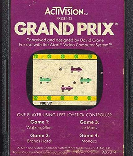 Касета за видео игрите Grand Prix Atari 2600