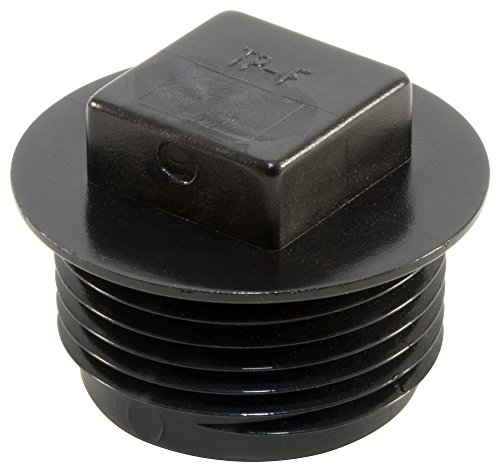 Все още мъниче QTP1F1KA1 Пластмасов накрайник с квадратна глава с резба и за хидроизолацията, наставка TPN-1-F, PE-HD, за капачки с резба NPT Размер на 1/8-27, черна (опаковка са 1500