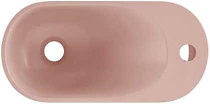 Миксер Terre 17,5 от дясната страна на Фаянс на мивка в Банята бледо-розов цвят