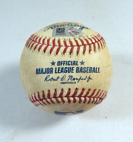 2021 Маями Марлинс Пит Пирати Използвана Бейзбол Антъни Бас Ерик Гонзалес PID - MLB Използвани Бейзболни топки