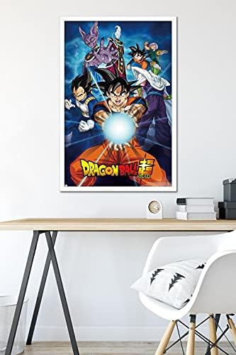 Стенен Плакат Trends International Dragon Ball Super - Groups, 22.375 x 34, Версия в бяла рамка