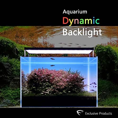 Екран за задно осветяване на аквариума FJARDE-фон лампа за аквариум с рибки за аквариум без рамки, ультратонкая панел