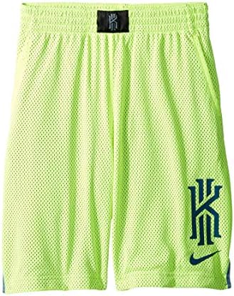 Спортни баскетболни шорти Nike Big Dry Kyrie с графична мрежа (Сиви, Голям размер)