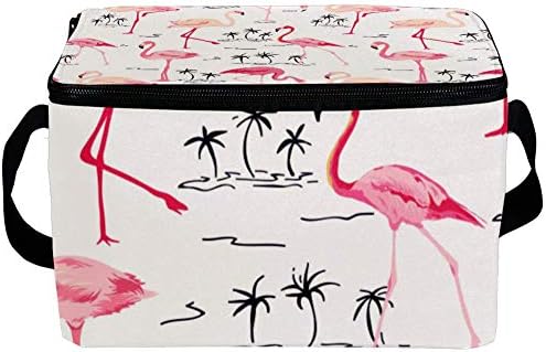 Фланец Обяд-Бокс, Изолирано Кутия за Bento за Мъже И Жени И за Възрастни, многократна употреба Ведерко за Обяд с пагон Flamingo Bird