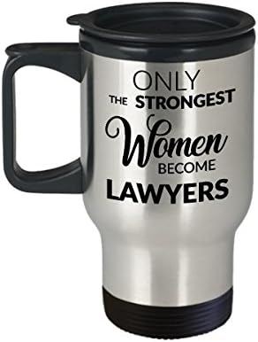 Адвокатска чаша HollyWood & влакното наблизо - Подаръци за адвокати - Само Най-силните Жени Стават Адвокати Кафеена Чаша