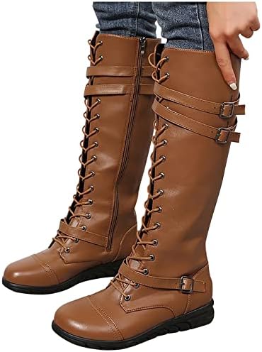 Sinzelimin/ Женски ботфорты над коляното, Обувки на масивна платформа, Улични Нескользящие ботфорты до коляното дантела