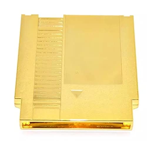 Метално покритие на Aditi 72 Контакт За Подмяна на играта касета NES Пластмасова Обвивка За NES (златист)