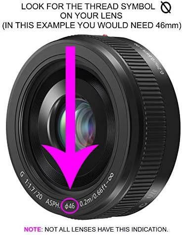 Сенник за обектив обектива (под формата на лоба) за Canon EOS 77D (77 мм)