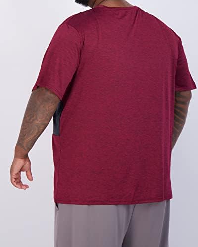 3 Опаковка: Мъжка тениска Big & Tall с V-Образно деколте и къс ръкав Tech Stretch Dry-Fit